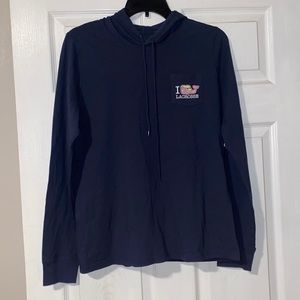 Vineyard Vines Women’s Lacrosse Long Sleeve Hoodie T-Shirt